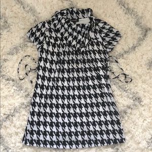 girls houndstooth blouse